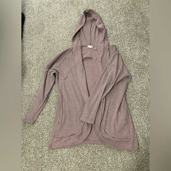 SO Sweaters - SO Women's Dusty Purple Hooded Cardigan